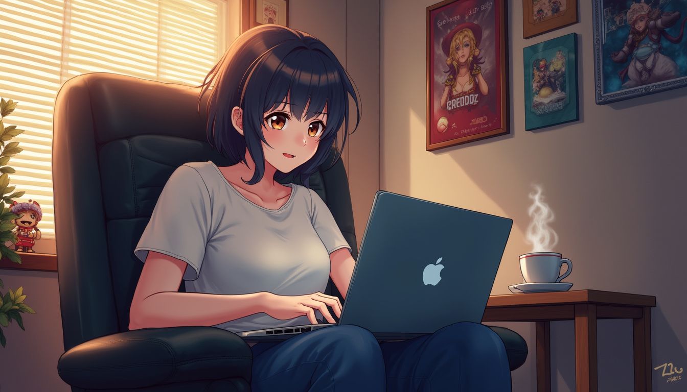 A gamer enjoys International Ragnarok Online in a cozy, vibrant room. A gamer enjoys International Ragnarok Online in a cozy, vibrant room.