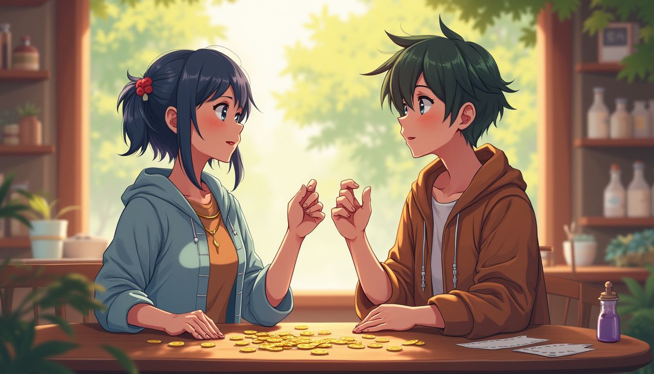A casual young adult converses with a Super Novice NPC in Al De Baran. A casual young adult converses with a Super Novice NPC in Al De Baran.